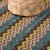 沙发垫 现代简约环保复古民族风条纹沙发垫沙发巾坐垫L177(民族蓝 长45宽45厘米抱枕套)第5张高清大图