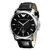 阿玛尼（ARMANI）手表 圆盘黑色真皮表带 复古休闲时尚男士石英表AR0431第2张高清大图