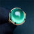 18k金 葡萄石戒指 浓绿葡萄石 水润透亮 晶体好 造型精致 女款宝石戒指第2张高清大图