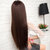 美元素假发  女  长直发斜刘海甜美可爱气质长发型 假发套hg106(浅棕色)第5张高清大图