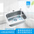 摩恩水槽龙头厨房304不锈钢小户型台下洗菜盆嵌入式22000单槽套餐(22000 默认)第4张高清大图
