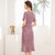 2020蕾丝连衣裙2020夏装新款轻熟优雅风22153(粉红色 L)第3张高清大图