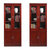 DFDF文件柜实木贴皮资料柜书柜红胡桃色DF-A036 双门(红胡桃木色)第4张高清大图