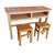 卡里鳄双人课桌凳木质课桌凳KLE—Z017双人学校教室课桌凳第4张高清大图
