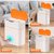 智能垃圾桶家用感应式厕所卫生间厨房客厅夹缝带盖大容量自动电动kb6(充电款特大号15L-橙(智能感应+20)第7张高清大图