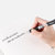 天色 按动中性笔0.5mm办公签字笔学生考试水笔按压笔(红色12支/盒)第4张高清大图
