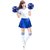 女成人啦啦操服装中小学生拉拉队演出服运动会开幕式团体啦啦队服(蓝色 L)第4张高清大图