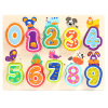 幼儿木质宝宝拼图儿童字母积木1-2岁3数字玩具4-6岁男孩女孩(动物数字拼图)