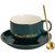 欧式咖啡杯套装精致小奢华客厅轻奢水杯陶瓷家用下午茶具咖啡器具(描线白咖啡杯+勺碟（黑棉礼盒） 默认版本)第5张高清大图