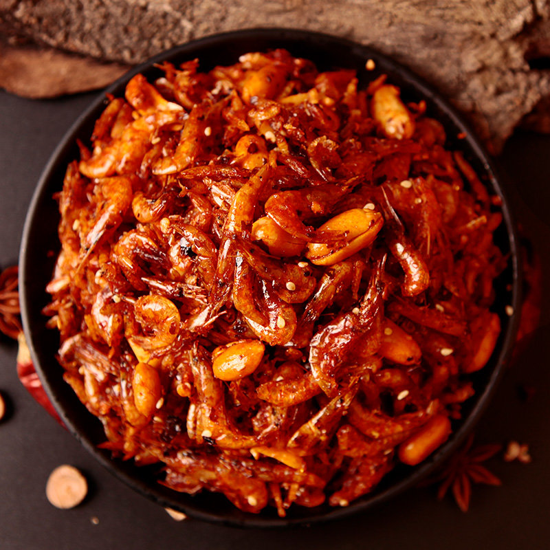 蜀道香辣味零食麻辣小虾米办公室休闲食品脆虾子熟食即食
