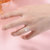 阿玛莎1克拉珍爱一生经典六爪莫桑石戒指925银饰品女(银色)第4张高清大图