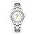 宝柏士（BLWRX）超薄夜光BL126300钢壳钢带女款手表(白面银钉)第2张高清大图