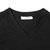 范思哲Versace男式V领T恤 男款圆领套头纯棉长袖t恤81710(黑色 XXL)第4张高清大图