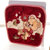 斜月三星 大尺寸坐垫加厚防滑坐垫 冬季保暖垫 多花型可选(红色小熊（坐垫） 40*45cm)第4张高清大图