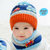 韩国婴儿帽子秋冬6-12个月男女宝宝帽儿童毛线帽围巾保暖套1-2岁(粉色)第5张高清大图