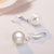 ARMASA阿玛莎S925银耳环女贝珠10-12MM珠耳环时尚款气质银耳饰四季款(珠径10mm)第2张高清大图