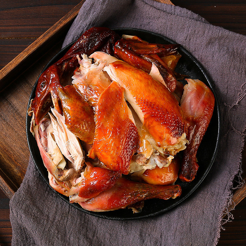 老汤卤烧鸡卤味鸡肉熟食烧鸡扒鸡下酒菜凉菜手撕鸡手扒鸡600g