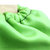 谋福 加厚防水罩衣 反穿围裙 PU皮革 柔软 成人长袖连体 防水防油污保暖 冬季挡风(绿色 130cm)第3张高清大图