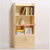 半生良品实木书柜带门儿童书橱书架简易自由组合储物置物松木柜子(无油漆 A+B+C)第4张高清大图