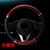 现代朗动悦动伊兰特8代索纳塔名图瑞纳汽车把套方向盘套四季夏季(碳黑色)第2张高清大图