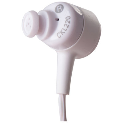 铁三角(audio-technica) ATH-CKL220 入耳式耳机 蝉翼振膜 便携舒适隔音 浅绿色