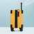 ELLE方盒短旅途小型登机行李箱男女箱拉杆箱拉链款ELCL5510B-17(芒果黄)第4张高清大图