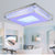 雷士照明 led吸顶灯方形客厅卧室水晶灯现代简约灯具EVX9007(72W)第2张高清大图