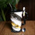 杯子男陶瓷陶瓷咖啡杯带盖勺韩式大容量创意办公室男女生个性马克杯杯子喝水复古(礼盒黑黄-盖 加勺 加吸管 加垫 加)第3张高清大图