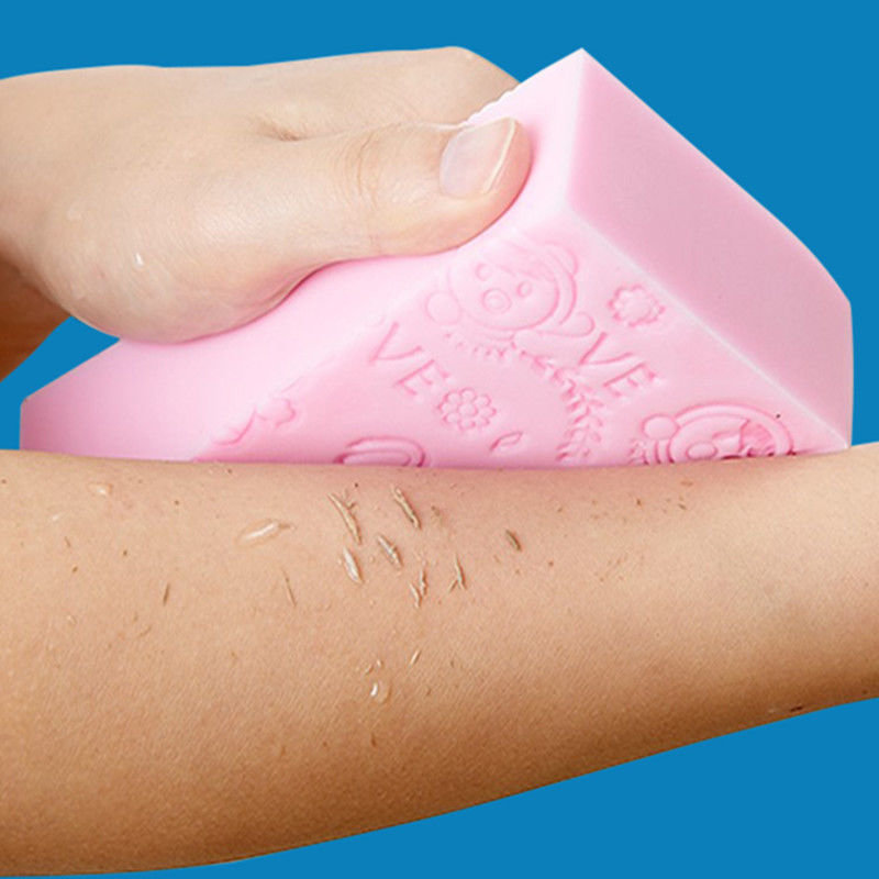 【2个装】搓泥宝搓澡神器无痛搓泥搓灰海绵洗澡巾 颜色随机096