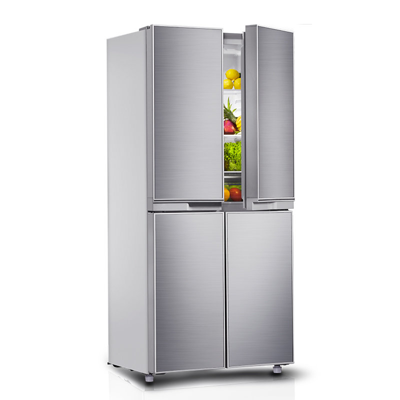 韩电(keg)bcd-389cv4j 389升(拉丝银)对开四门冰箱大容量