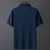 POLO衫男士短袖T恤夏季高端商务休闲短袖衫中老年透气轻薄上衣(深蓝色 48)第2张高清大图