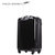 拉杆箱万向轮旅行箱20寸登机箱24/28寸行李箱托运箱黑色硬皮箱ABS+PC(20寸)第3张高清大图