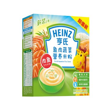 Heinz亨氏 婴儿营养米粉超值装 400g*3(鱼肉蔬菜 默认值)
