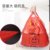 红色笑脸塑料袋加厚手提袋购物背心食品袋外卖打包装袋批发垃圾袋(加厚 8号（38x58cm）100只常规款)第7张高清大图