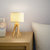 实木质床头柜台灯北欧温馨装饰书房卧室台灯现代简约ins创意木艺led灯具(按钮开关)第4张高清大图