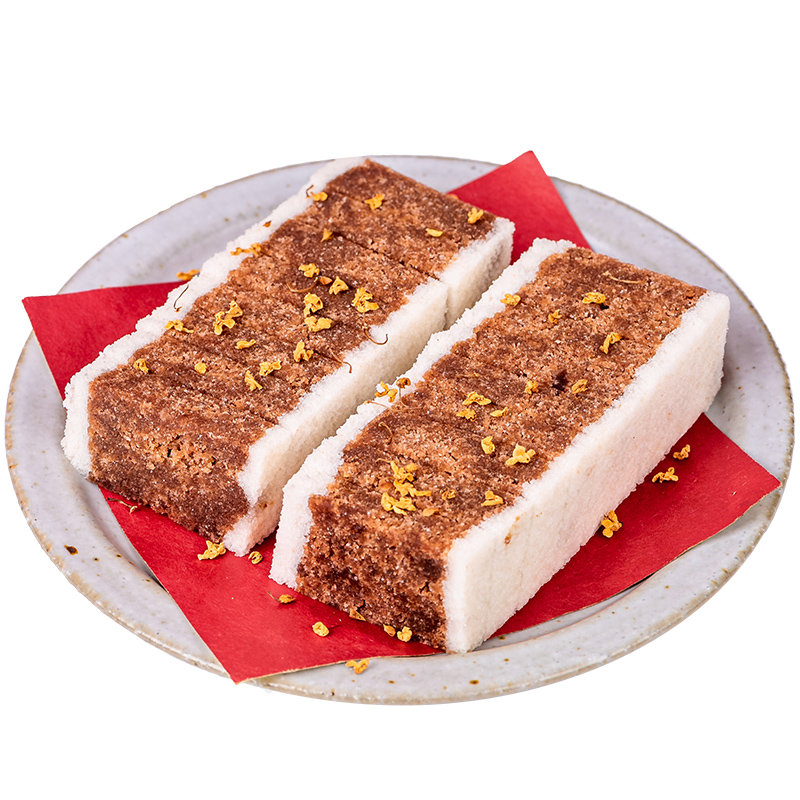 浙江特产传统手工小吃桂花芡实糕食品美食八珍糕点心网红健康零食芡实