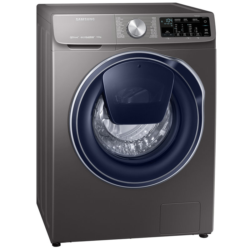 三星samsung洗衣机ww90m64fopxsc滚筒洗衣机9公斤安心添泡泡净泡泡顽