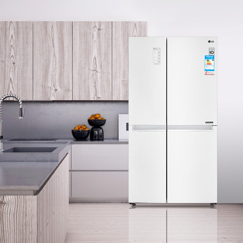 lg冰箱grb2471pkf647升对开门风冷无霜变频冰箱智能电脑控温led显示屏