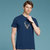 传奇保罗夏季新款圆领男士短袖t恤修身打底衫半袖体恤潮（M-3LX）ZMN503(蓝色 XXL)第5张高清大图