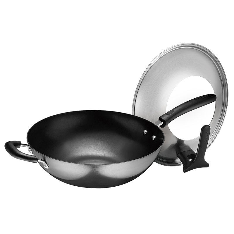 苏泊尔suporfc34z934cm炒锅铸铁无涂层不锈