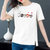 【灵薇雅】夏季韩系100%纯棉动漫卡通印花宽松圆领短袖T恤衫D7257(白色 4XL)第3张高清大图