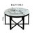 冬巢 餐桌椅组合圆桌一桌六椅大理石纹实木橡胶木家具家用餐厅简约现代(单个桌子 默认版本)第2张高清大图