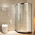 箭牌卫浴（arrow） 整体淋浴房弧扇形玻璃浴室定制简易淋浴房 整体淋浴房(太空铝淋浴房（6MM）)第5张高清大图