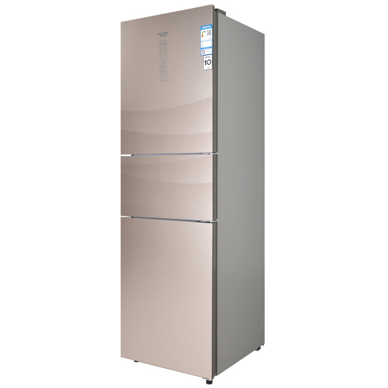 澳柯玛aucmabcd269wpg269l三门冰箱智慧双变频雅致咖