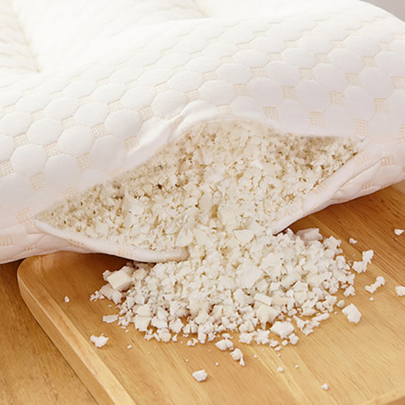 樵纪 天然乳胶颗粒护颈枕头芯 1只(白色)