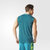 阿迪达斯男装 2016夏新款训练运动运动背心无袖T恤(绿色 XL)第5张高清大图