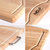 摩登堡橡胶木原木菜板砧板 实木切菜板 擀面板 蒸饺案板(38*28*2cm(S))第3张高清大图