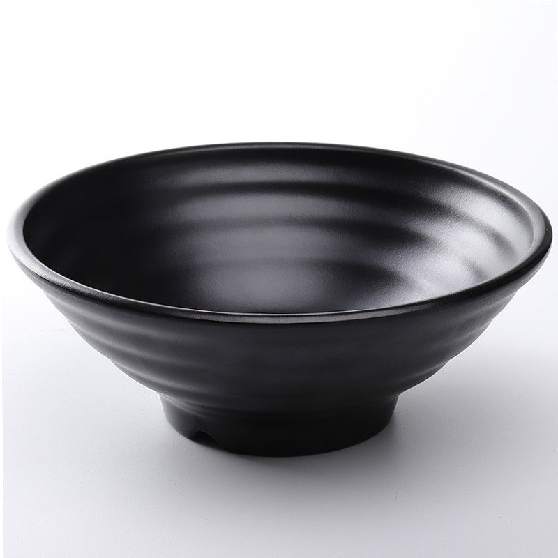 黑色磨砂密胺拉面碗商用米线碗塑料螺蛳粉碗汤碗日式面碗面馆专用cz
