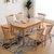 冬巢北欧实木餐桌椅组合现代简约吃饭桌子家用小户型餐厅家具(胡桃色 1.35米单桌)第4张高清大图