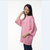 韩版秋季新款宽松显瘦女装毛衣纯色套头七分袖中长款美女装备(粉红色 均码)第3张高清大图